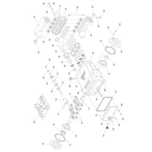 BOMBA DE PISTOES JACTO P/100 L./MINUTO F - 916122 - VERSÃO - SAP-2012/7-  -0