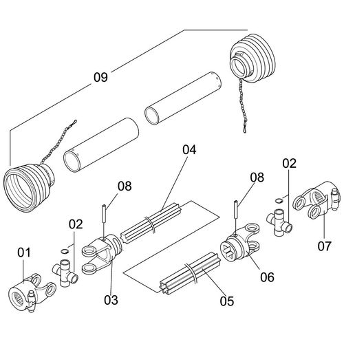 CARDAN CONV 650 5743-9600 DANA Z=6X0 35 939116 (CONJUNTO COMPLETO) CARDAN CONV 650 5743-9600 DANA Z=6X0 35 939116 (CONJUNTO COMPLETO)
