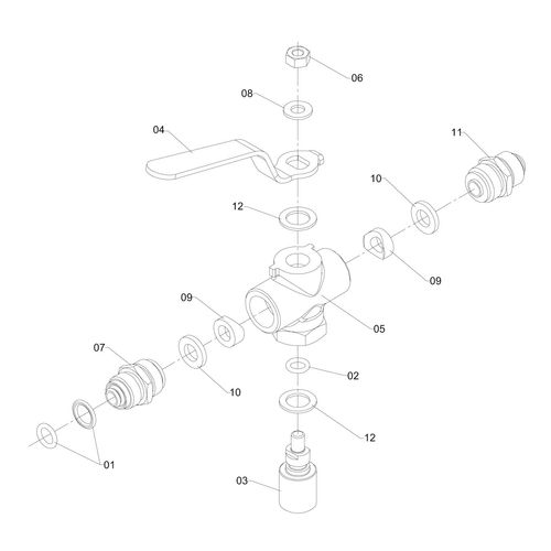 VALVULA DE 2 VIAS - DIREITA 940502 (CONJUNTO COMPLETO) VALVULA DE 2 VIAS - DIREITA 940502 (CONJUNTO COMPLETO)