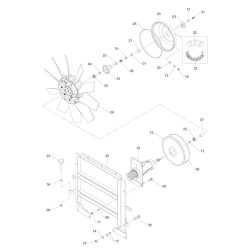 Transmissão movida e complementos 941880 (CONJUNTO COMPLETO) Transmissão movida e complementos 941880 (CONJUNTO COMPLETO)