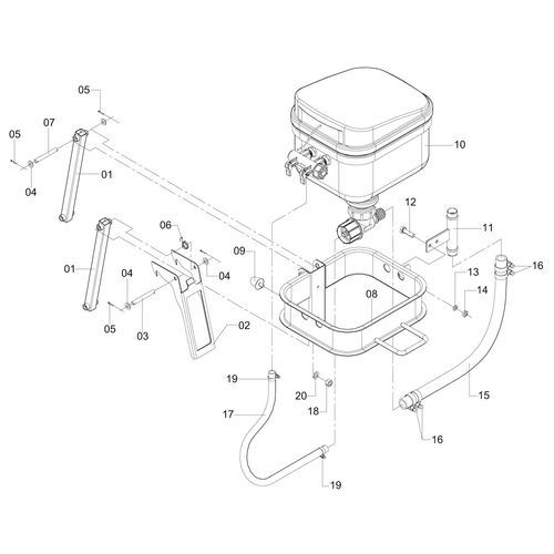 INCORPORADOR RETANGULAR (INOX) UP-2000/2 971382 (CONJUNTO COMPLETO) INCORPORADOR RETANGULAR (INOX) UP-2000/2 971382 (CONJUNTO COMPLETO)