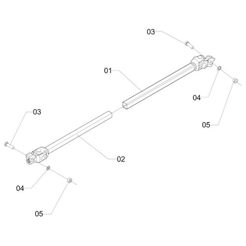 Cardan 460-furo Ø13Xfuro Ø13 Jacto - 972406 - VERSÃO - 0-0/0-  -3