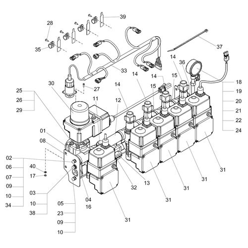 Comando Masterflow elét. uso c/comput. 983676 (CONJUNTO COMPLETO) Comando Masterflow elét. uso c/comput. 983676 (CONJUNTO COMPLETO)