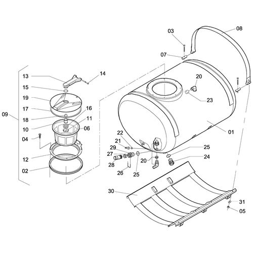 RESERVATORIO C/BASE APOIO P/JP-150 S/REF 997270 (CONJUNTO COMPLETO) RESERVATORIO C/BASE APOIO P/JP-150 S/REF 997270 (CONJUNTO COMPLETO)