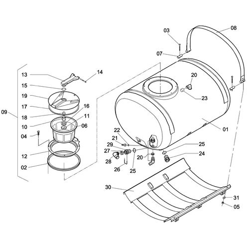 RESERVATORIO C/BASE APOIO P/JP-75/100 S/ 999235 (CONJUNTO COMPLETO) RESERVATORIO C/BASE APOIO P/JP-75/100 S/ 999235 (CONJUNTO COMPLETO)