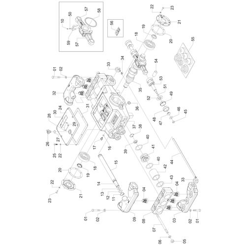 Bomba de pistões Jacto para 300L/min 1166422 (CONJUNTO COMPLETO) Bomba de pistões Jacto para 300L/min 1166422 (CONJUNTO COMPLETO)