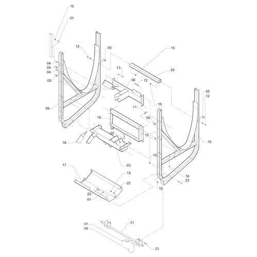 Submontagem do chassi 1188728 (CONJUNTO COMPLETO) Submontagem do chassi 1188728 (CONJUNTO COMPLETO)