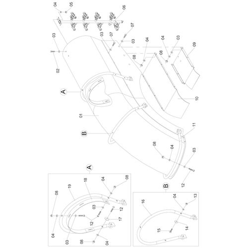 CARACOL SUPERIOR C/ RAMAL 8 PB DUPLO AG 1191145 (CONJUNTO COMPLETO) CARACOL SUPERIOR C/ RAMAL 8 PB DUPLO AG 1191145 (CONJUNTO COMPLETO)