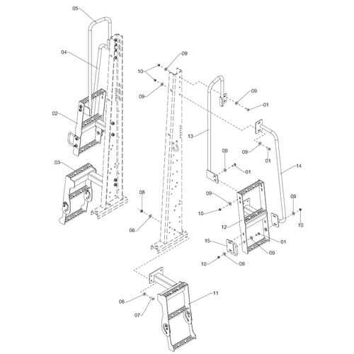 ESCADAS TRASEIRAS 1196599 (CONJUNTO COMPLETO) ESCADAS TRASEIRAS 1196599 (CONJUNTO COMPLETO)