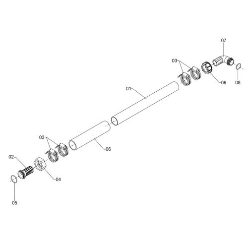 MANGUEIRA Ø31,8 X 2600 COM CONEXÃO - 1200561 - VERSÃO - SAP-2015/9-  -0