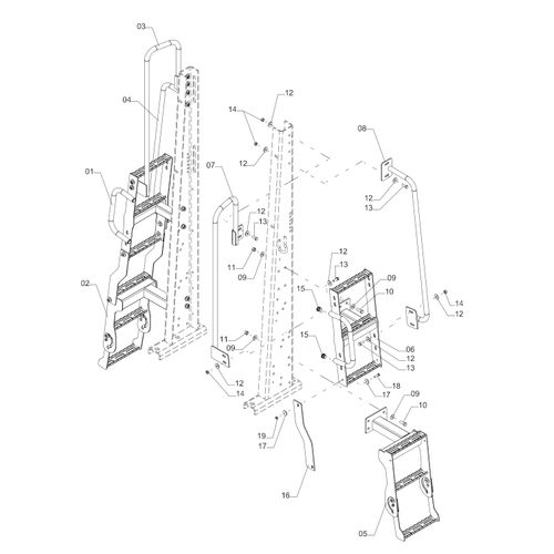 CONJUNTO ESCADAS A4000 TOWER COM OSC - 1234676 - VERSÃO - 2022/12-  -0