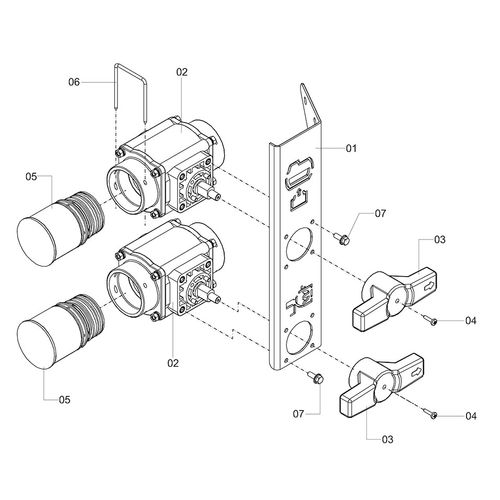 Módulo abastecimento bomba centrífuga 1241383 (CONJUNTO COMPLETO) Módulo abastecimento bomba centrífuga 1241383 (CONJUNTO COMPLETO)