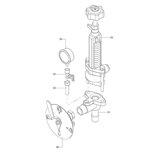 Válvula reguladora de pressão 1249033 (CONJUNTO COMPLETO) Válvula reguladora de pressão 1249033 (CONJUNTO COMPLETO)