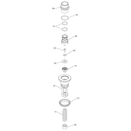 Válvula de segurança 150L 1255446 (CONJUNTO COMPLETO) Válvula de segurança 150L 1255446 (CONJUNTO COMPLETO)