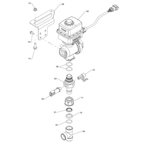 Conjunto regulador de pulverização 1264061 (CONJUNTO COMPLETO) Conjunto regulador de pulverização 1264061 (CONJUNTO COMPLETO)