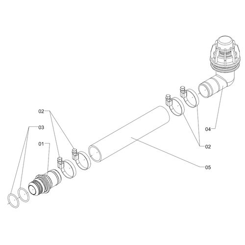 Conj mang retorno 1.1/4 Conj mang retorno 1.1/4