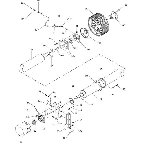 Transmissão motora polia cônica A4000 1295595 (CONJUNTO COMPLETO) Transmissão motora polia cônica A4000 1295595 (CONJUNTO COMPLETO)