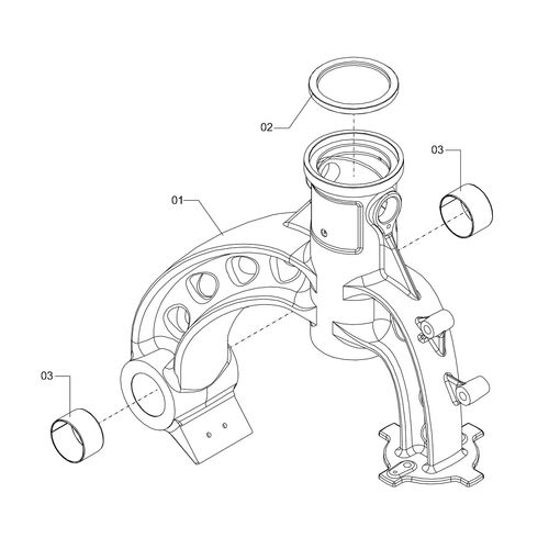 SUPORTE CENTRAL SUSPENSÃO ESQ - PRENSADO 1233076 (CONJUNTO COMPLETO) SUPORTE CENTRAL SUSPENSÃO ESQ - PRENSADO 1233076 (CONJUNTO COMPLETO)