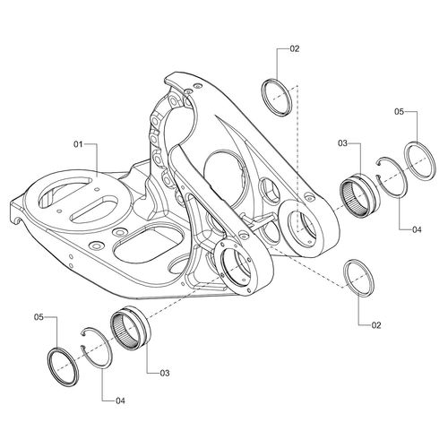 SUPORTE INFERIOR SUSPENSÃO ESQ - PRENS - 1233078 - VERSÃO - 2016/1-  -0