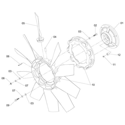 Ventilador com pás de plástico - Ø850 - 348995 - VERSÃO - 2010/7-  -2