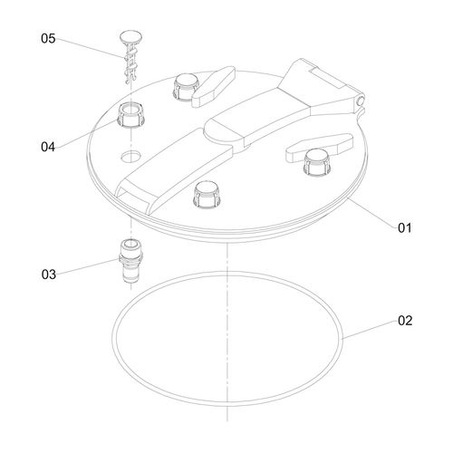 Tampa art. reserv. defensivo-4 respiros 493148 (CONJUNTO COMPLETO) Tampa art. reserv. defensivo-4 respiros 493148 (CONJUNTO COMPLETO)