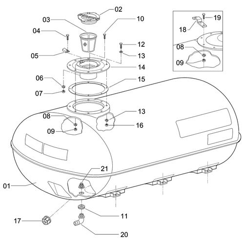 RESERVATORIO PARA 2000 LITROS 640565 (CONJUNTO COMPLETO) RESERVATORIO PARA 2000 LITROS 640565 (CONJUNTO COMPLETO)