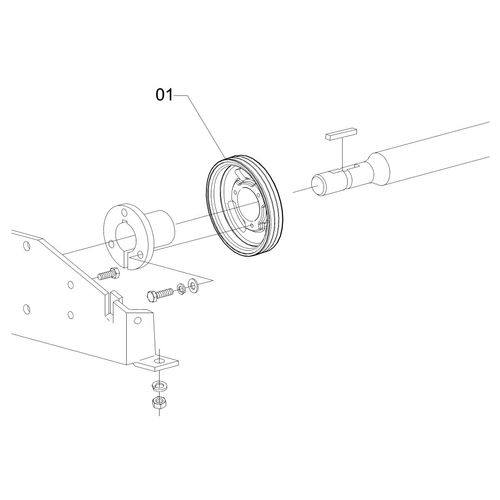 Polia Ø200 - 3 - B - usinada 817585 (CONJUNTO COMPLETO) Polia Ø200 - 3 - B - usinada 817585 (CONJUNTO COMPLETO)