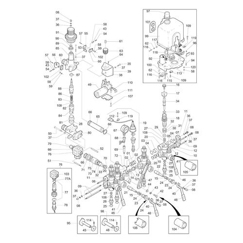 COMANDO EL.C/RETORNO CALIBRADO - 4 SAIDA 840629 (CONJUNTO COMPLETO) COMANDO EL.C/RETORNO CALIBRADO - 4 SAIDA 840629 (CONJUNTO COMPLETO)
