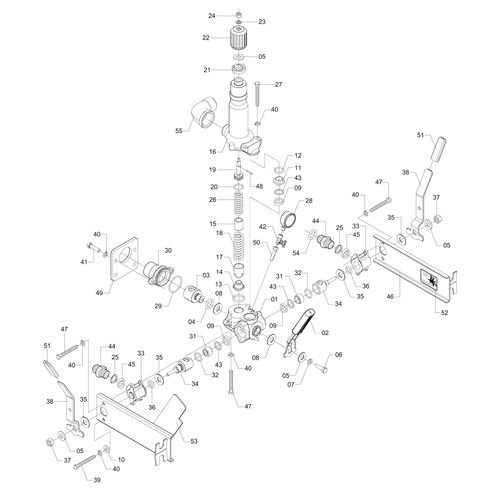 Válvula direcional com controle por cabo 870485 (CONJUNTO COMPLETO) Válvula direcional com controle por cabo 870485 (CONJUNTO COMPLETO)