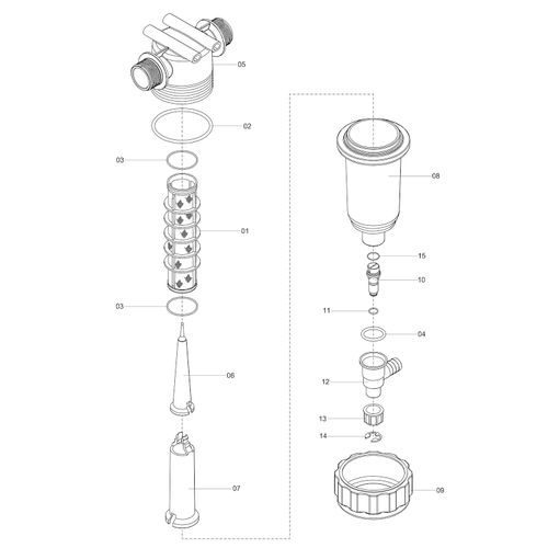 Filtro de linha 200l 1171246 (CONJUNTO COMPLETO) Filtro de linha 200l 1171246 (CONJUNTO COMPLETO)