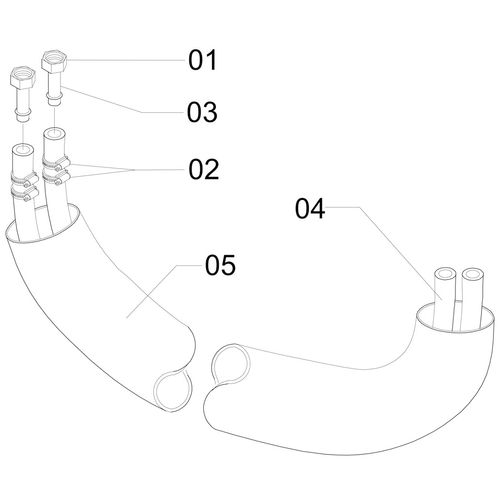 MANGUEIRA DO COMANDO A BARRA 317396 (CONJUNTO COMPLETO) MANGUEIRA DO COMANDO A BARRA 317396 (CONJUNTO COMPLETO)