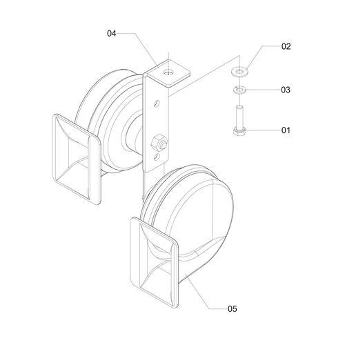 BUZINA COMPLETA 263789 (CONJUNTO COMPLETO) BUZINA COMPLETA 263789 (CONJUNTO COMPLETO)