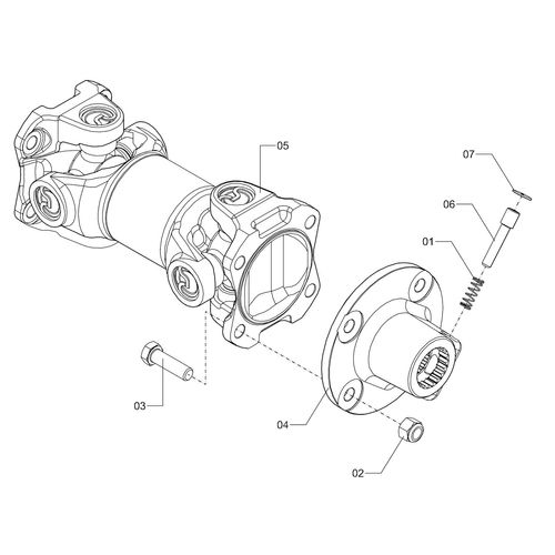 CARDAN DIFERENCIAL COMPLETO DA PERNA 582775 (CONJUNTO COMPLETO)