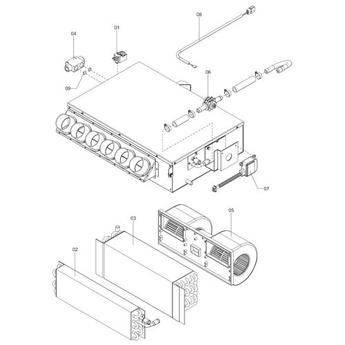 EVAPORADOR 12V - COMPLETO 1173408 (CONJUNTO COMPLETO)