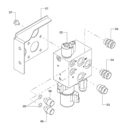 BLOCO HIDR PILOTO AUTOMÁT APJ - MONT 1236030 (CONJUNTO COMPLETO) BLOCO HIDR PILOTO AUTOMÁT APJ - MONT 1236030 (CONJUNTO COMPLETO)