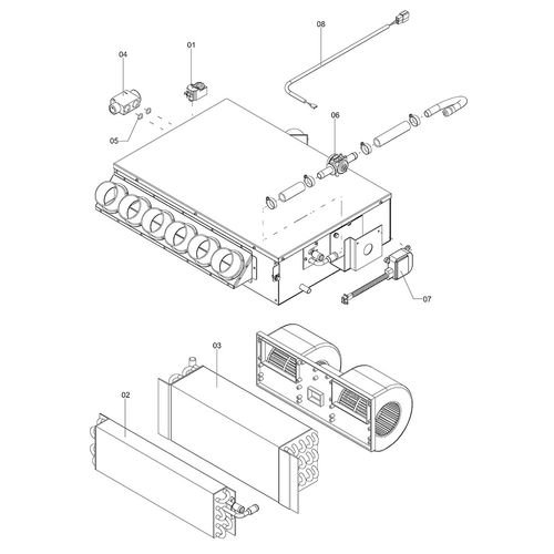 Evaporador 12V - completo 1256163 (CONJUNTO COMPLETO) Evaporador 12V - completo 1256163 (CONJUNTO COMPLETO)