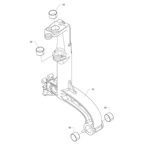 SUPORTE DA SUSPENSÃO ESQUERDO PRENSADO 1219831 (CONJUNTO COMPLETO) SUPORTE DA SUSPENSÃO ESQUERDO PRENSADO 1219831 (CONJUNTO COMPLETO)
