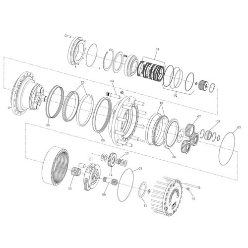 REDUTOR PLANETÁRIO REDUÇÃO 26 1237438 (CONJUNTO COMPLETO) REDUTOR PLANETÁRIO REDUÇÃO 26 1237438 (CONJUNTO COMPLETO)