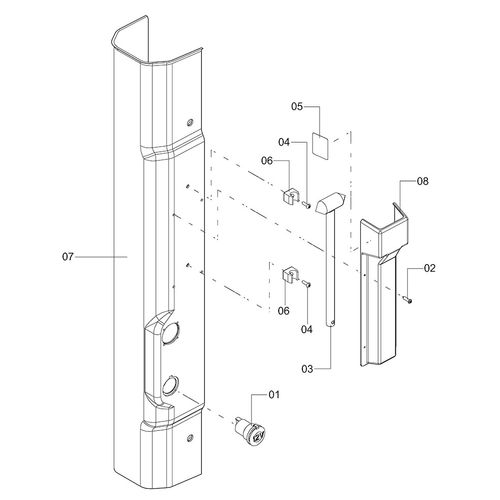 COLUNA CENTRAL DIREITA - COMPLETA - 1250035 - VERSÃO - SAP-2018/7-  -0