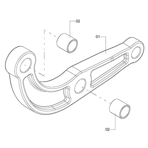 BRAÇO DE ARTICULAÇÃO DO SEGMENTO 3 - PRE - 1201824 - VERSÃO - SAP-2018/11-  -0