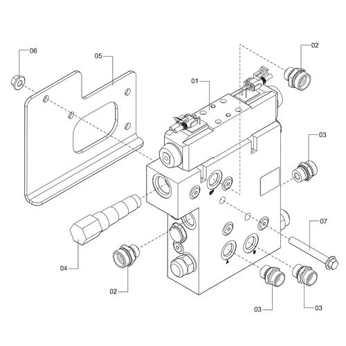 VÁLVULA HIDRÁULICA TRIMBLE - COMPLETA 1220267 (CONJUNTO COMPLETO) VÁLVULA HIDRÁULICA TRIMBLE - COMPLETA 1220267 (CONJUNTO COMPLETO)