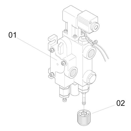 COMANDO HIDRAULICO ELETRICO DO VENTILADO - 57133 - VERSÃO - 0-0/0-  -0