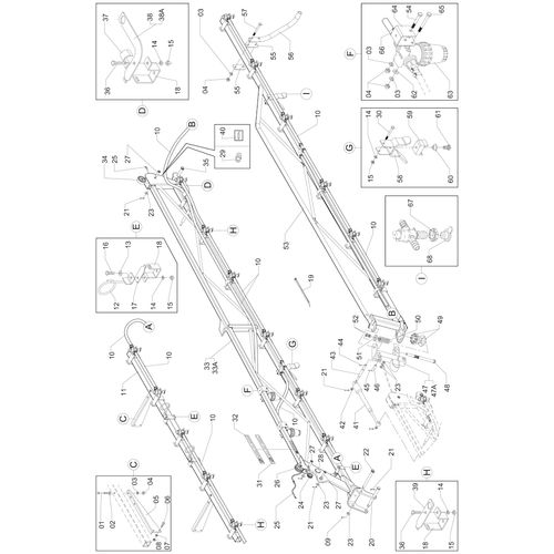 BARRA PULV.14M CN-AM/800 50 AGS 4V 58123 (CONJUNTO COMPLETO) BARRA PULV.14M CN-AM/800 50 AGS 4V 58123 (CONJUNTO COMPLETO)