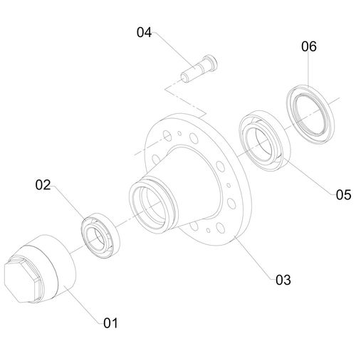 Cubo da roda completo 8 furos 63586 (CONJUNTO COMPLETO) Cubo da roda completo 8 furos 63586 (CONJUNTO COMPLETO)