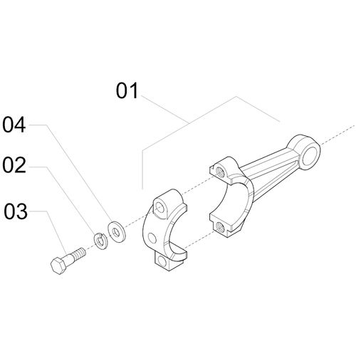 BIELA COMPLETA 130401 (CONJUNTO COMPLETO) BIELA COMPLETA 130401 (CONJUNTO COMPLETO)