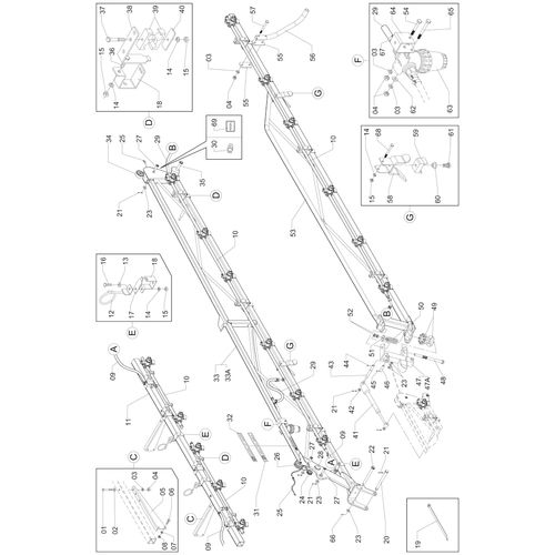 BARRA PULV.14M CN-AM/800 50 AGD 2V 138628 (CONJUNTO COMPLETO) BARRA PULV.14M CN-AM/800 50 AGD 2V 138628 (CONJUNTO COMPLETO)
