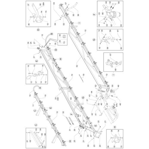BARRA PULV.14M CN-AM/800 35 AGS 2V 138636 (CONJUNTO COMPLETO) BARRA PULV.14M CN-AM/800 35 AGS 2V 138636 (CONJUNTO COMPLETO)