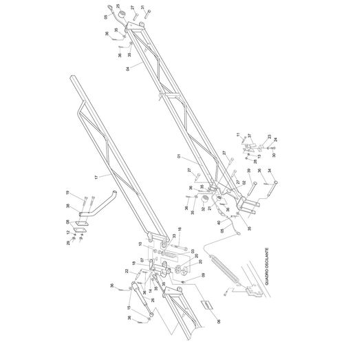 BARRA DIREITA E COMPLEMENTOS P/ AM-14 140947 (CONJUNTO COMPLETO) BARRA DIREITA E COMPLEMENTOS P/ AM-14 140947 (CONJUNTO COMPLETO)