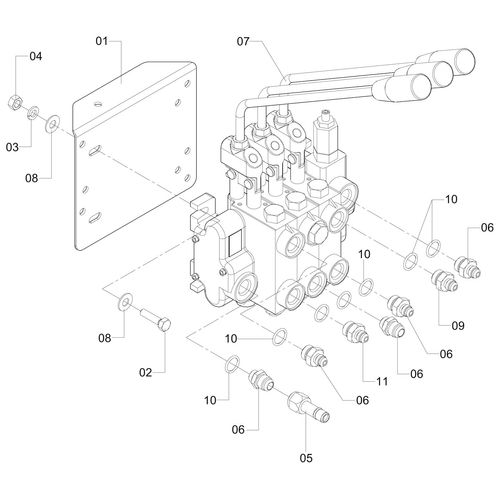 COMANDO HIDRAULICO COMPLETO 141027 (CONJUNTO COMPLETO) COMANDO HIDRAULICO COMPLETO 141027 (CONJUNTO COMPLETO)