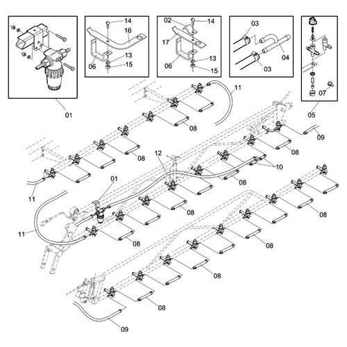 CONJUNTO ( RAMAL ESP. 35 / AGS - 2V ) 153775 (CONJUNTO COMPLETO)